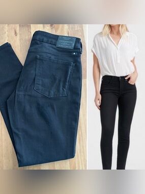 Lucky Brand Ava Skinny Ankle Jeans Sleek BlacK Stretch Fit Denim pants